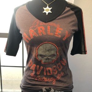 Genuine Harley Davidson Shirt Embroidered Daytona